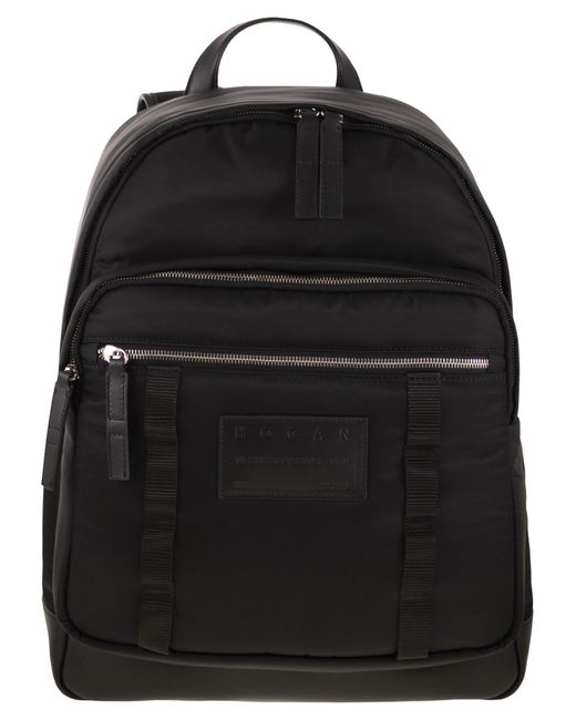 Hogan Technical Fabric Backpack in het Black