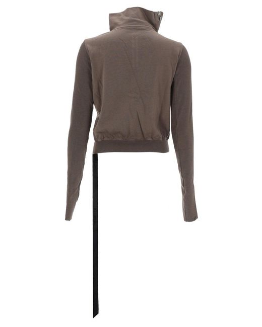 Rick Owens Gray Cotton T-Shirt