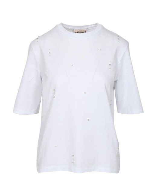 Semicouture White T Shirts And Polos