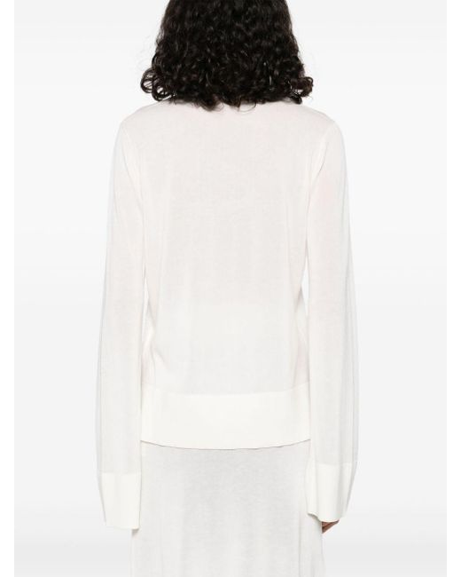 Totême  White Turtleneck Jumper