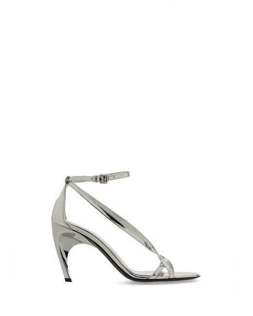 McQueen White Sandal "Armadillo"