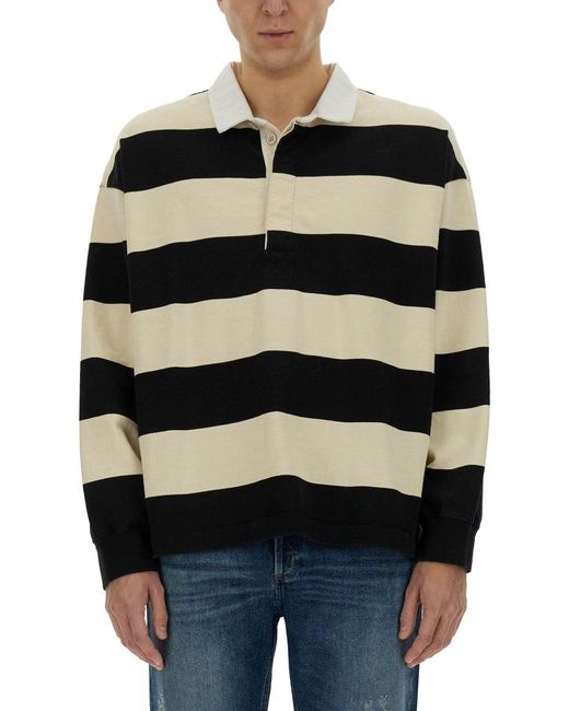 McQueen Black Alexander Mc Queen Rugby Polo