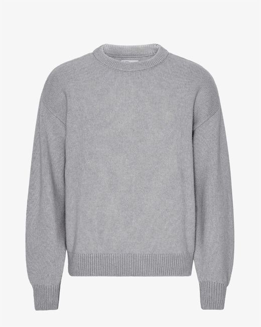 COLORFUL STANDARD Kleurrijke Standaard Oversized Merinowol Crew in het Gray