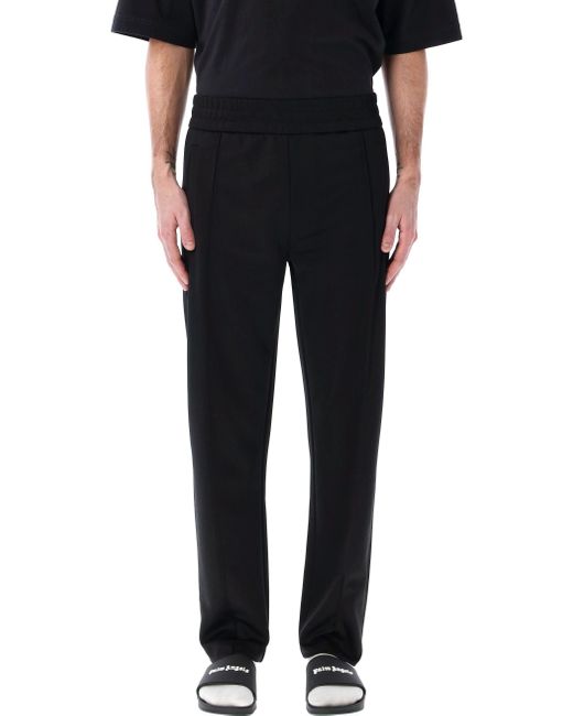 Palm Angels Back Curved Logo Track Pants in Black für Herren