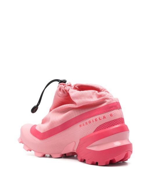MM6 X SALOMON Pink Cross Low Sneakers