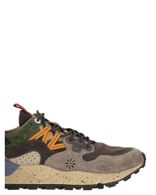 Flower Mountain Brown Yamano 3 Sneakers for men