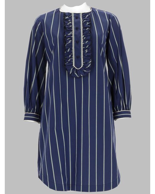 Fay Blue Chic Mini Suit Dress