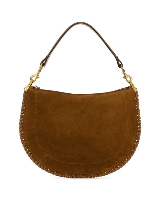 Isabel Marant Brown Camel Suede Oskan Shoulder Bag