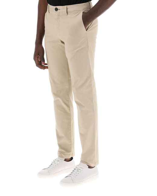 Paul Smith Natural Cotton Stretch Chino Pants For