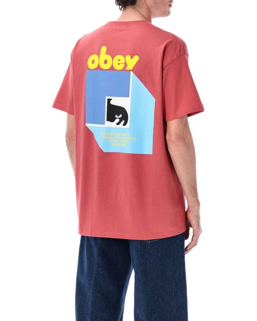 Obey Red T Shirts And Polos for men