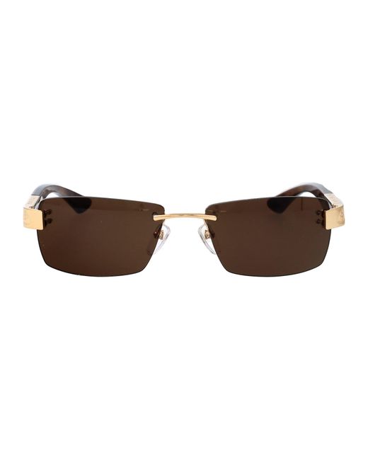 Maybach Brown Squared Sunglasses The Character Ii Mg Wp Z19 for men