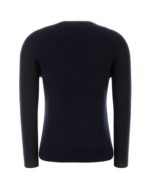 The Row Blue Solid Crew Neck Sweater