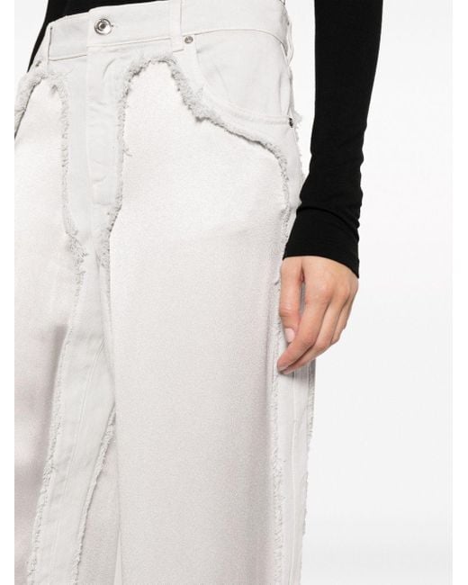 Blumarine White Panta Raso Ins.denim