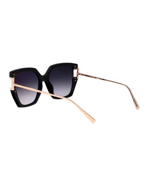 Chopard Black Geometric Sunglasses Sch378 M 0 Blk