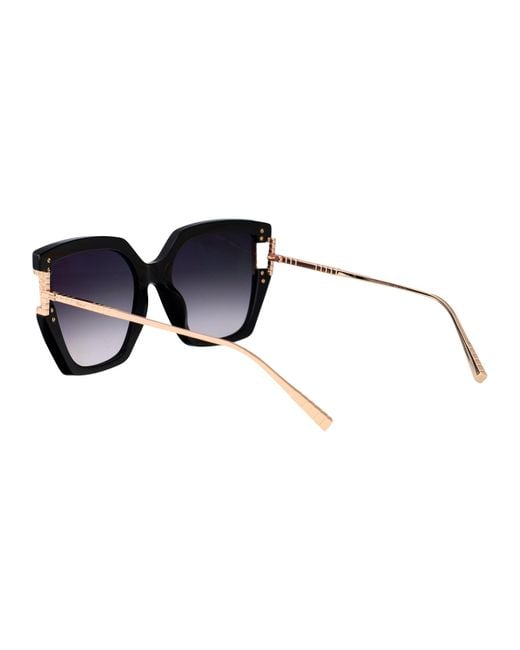 Chopard Black Geometric Sunglasses Sch378 M 0 Blk
