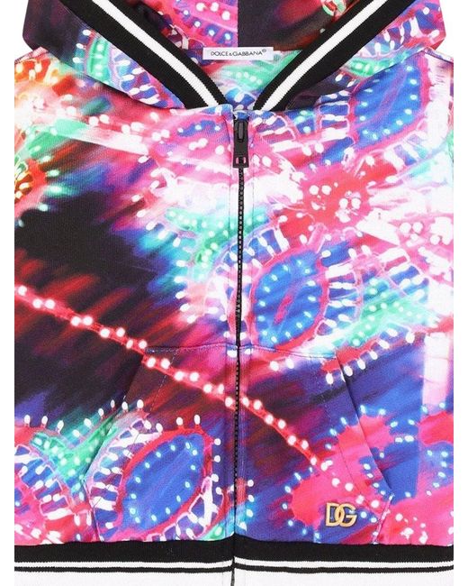 Dolce & Gabbana White Zipper Hoodie