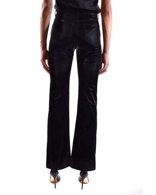 PAIGE Black Coated-Finish Jeans