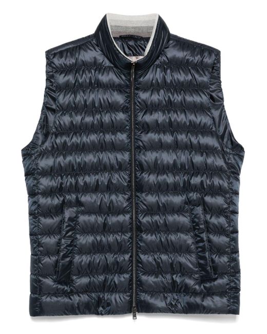 Herno Bodywarmer Met Rits in het Blue voor heren