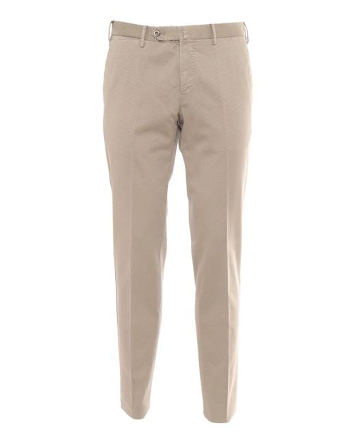 PT01 Natural Slim, Flat Front, Diagonal Pockets And