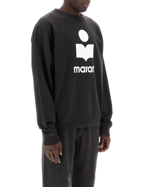 Mikoy Flocked Logo Sweatshirt Isabel Marant pour homme en coloris Black