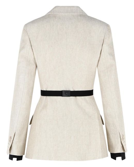 Max Mara Natural 'Neutro' Linen Blazer