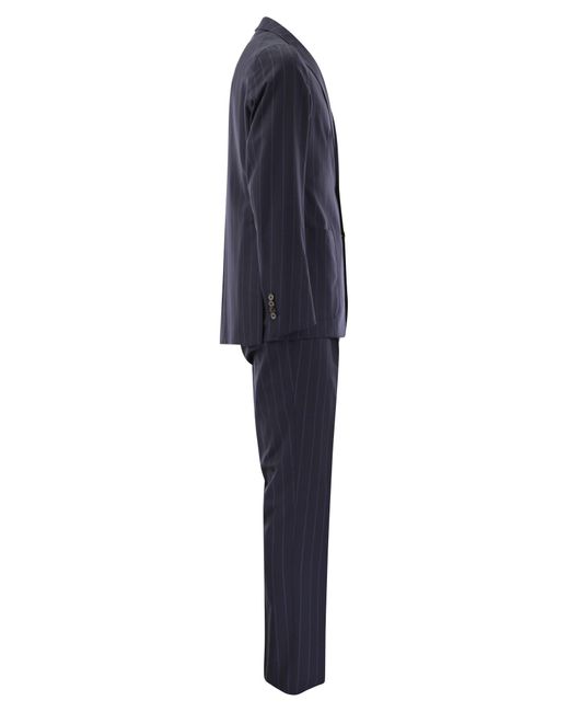 Tagliatore Blue Pinstripe Suit
