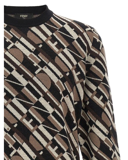 Fendi Pullover " Tape". in Black für Herren