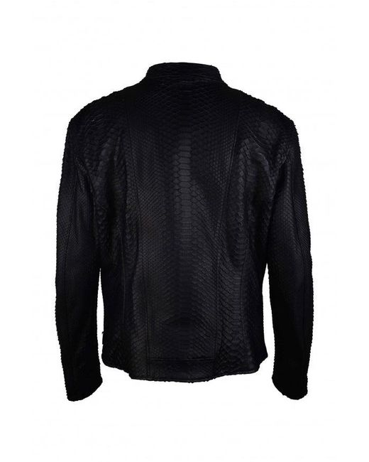 Philipp Plein Black Biker Jacket
