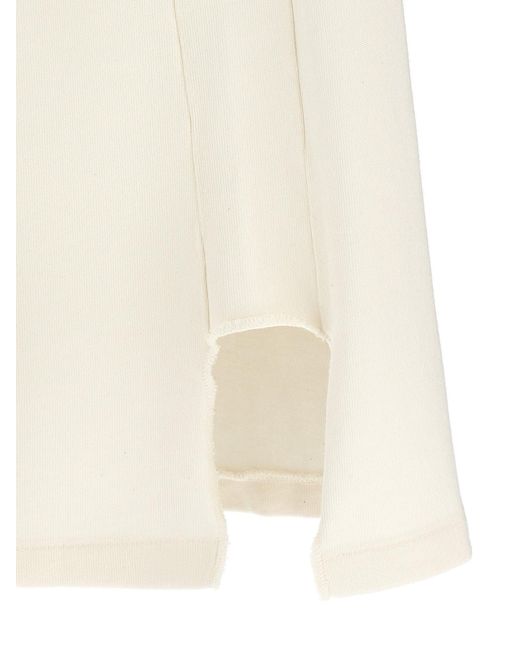 Maison Margiela White Scoop Neck Slim-Fit Tank Top