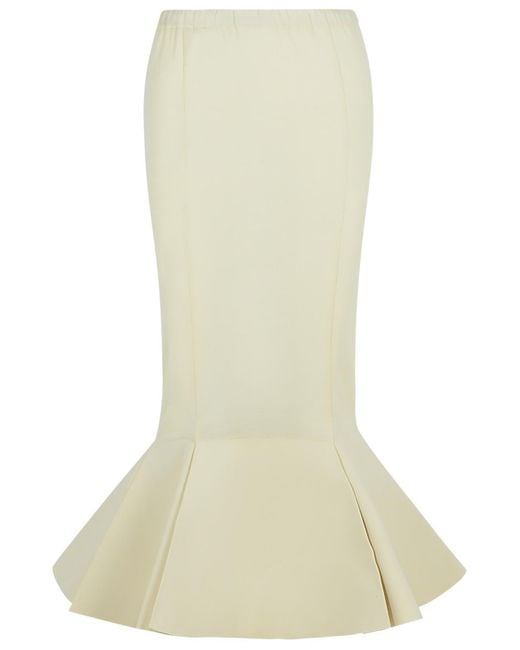 Falda de algodón beige Marni de color Multicolor