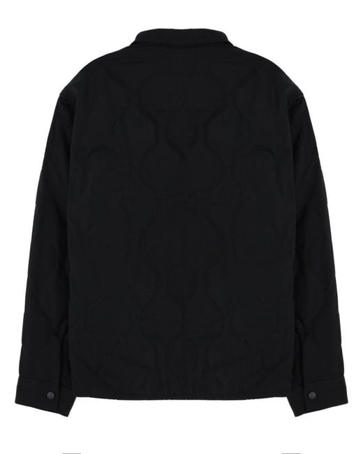 HUGO Black Solid Shirt Collar Jacket for men