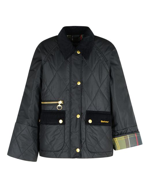 Barbour Black 'Martha' schwarze Polyesterjacke