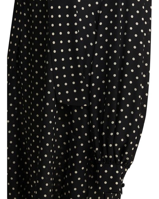 Valentino Short Flared Dress Dresses Black