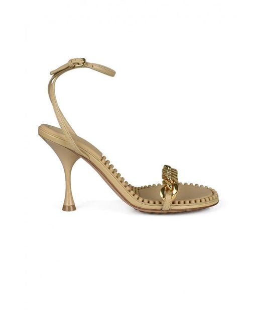 Bottega Veneta Metallic Dot Sandals