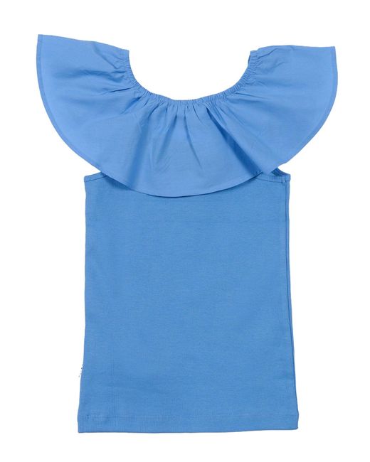 Molo Blue Reca T Shirts With Short Sleeves