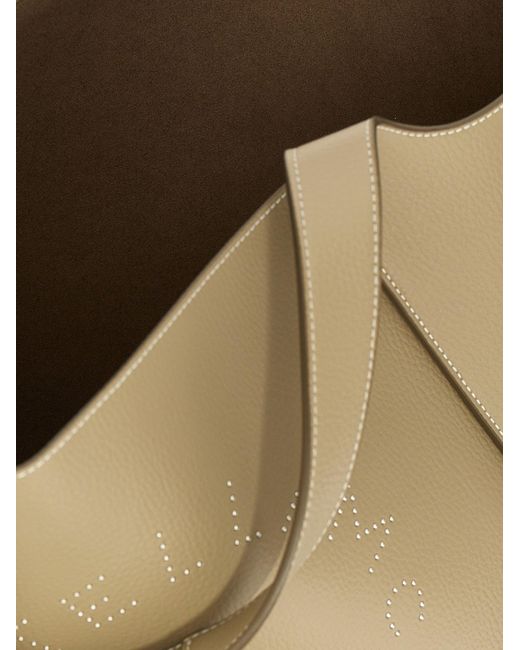 Stella McCartney Natural Logo Einkaufstasche