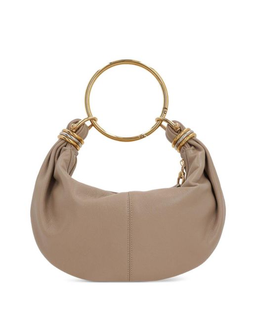 Chloé Metallic Bracelet Small Leather Hobo Bag