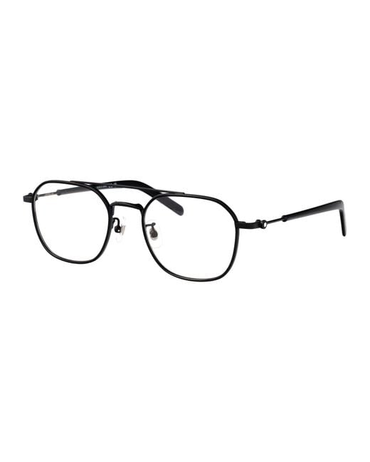 Montblanc Multicolor Transparent Acetate Glasses for men