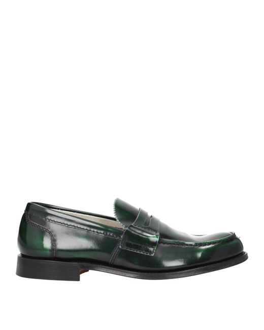Church's Green Mocassini Arena Uomo Pelle Verde for men
