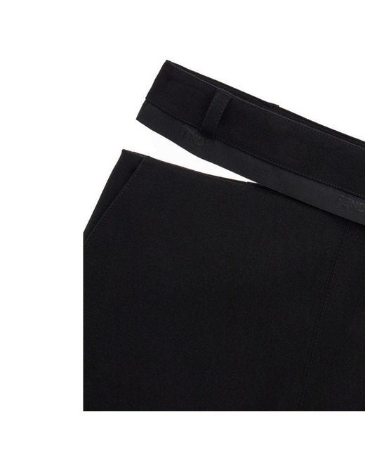 Fendi Black Midi Skirts