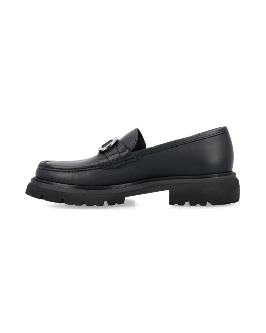 Ferragamo Black Flache Schuhe schwarz