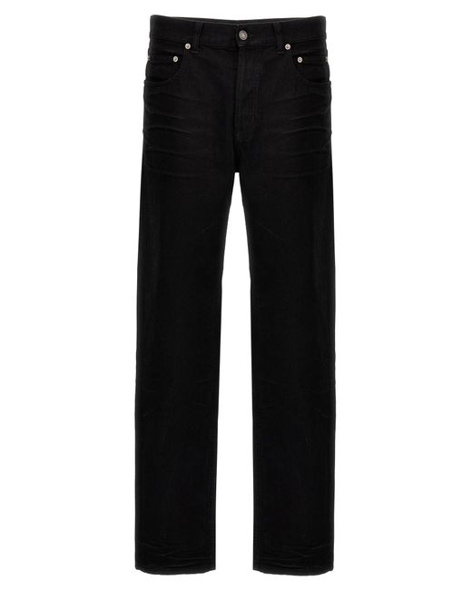 Jeans de efecto arrugado de Saint Laurent de hombre de color Black