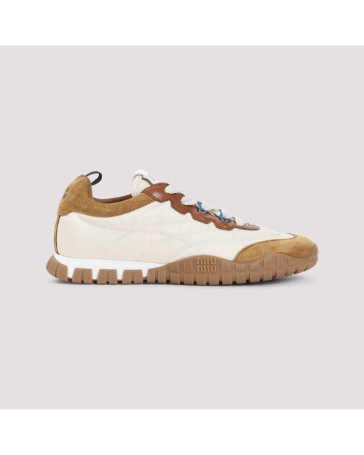 Miu Miu Natural Tyre Sneakers