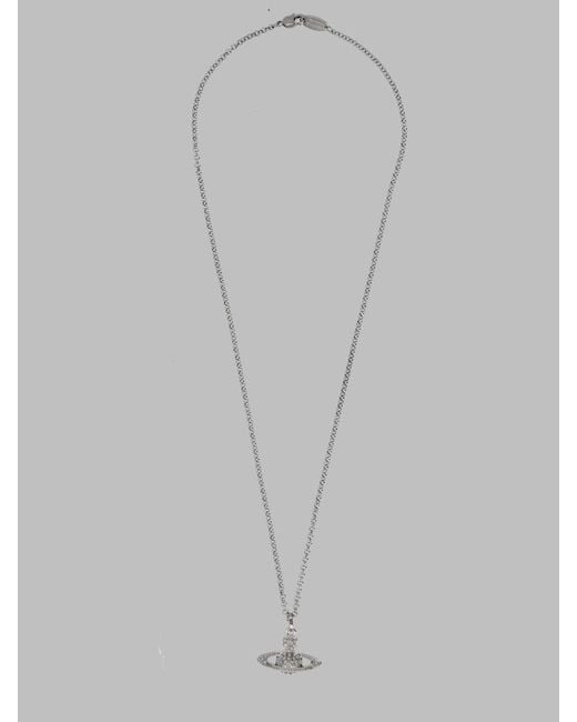 Vivienne Westwood White Necklace Mini Bas Relief