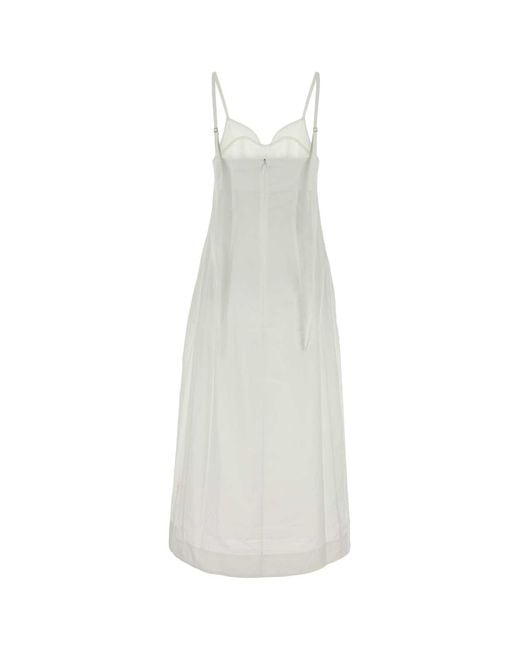 Co. White Bustier Cut Dress