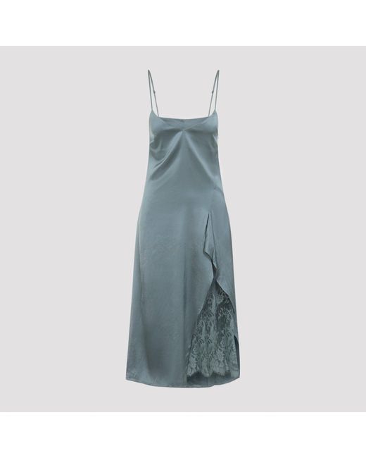 Acne Viscose Midi-jurk in het Blue