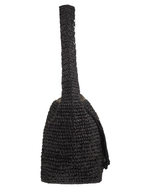 Barbour Black Lily Woven Tote Bag