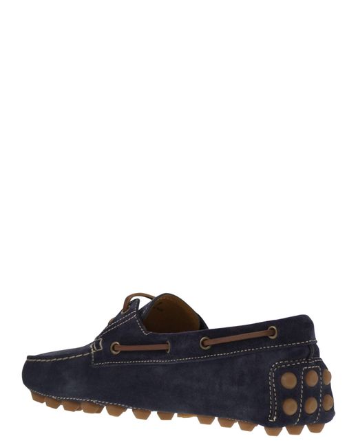 Tod's Blue Boat Gommino Bubble Loafer for men