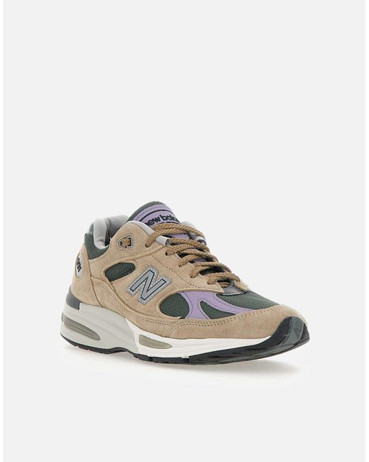 New Balance White 991 V2 Sneakers
