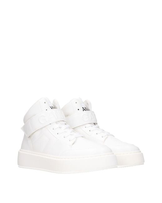 Ganni White Leather Sneakers